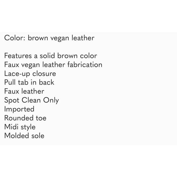 Catherine Malandrino Booney‎ Vegan Leather Lace Up  Combat Boots Size 9 New - Picture 13 of 13